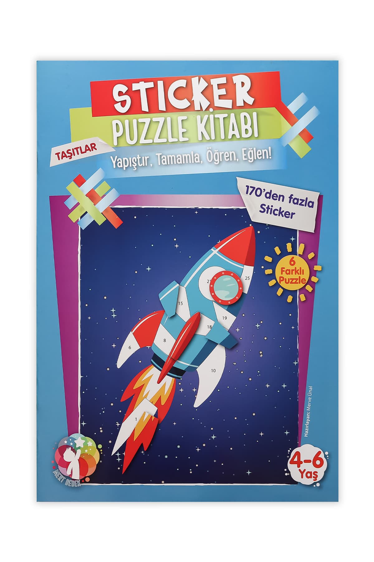Sticker Puzzle Kitabı Taşıtlar 4-6 Yaş | 170+ Sticker Eğitici Aktivite Kitabı - medya 1